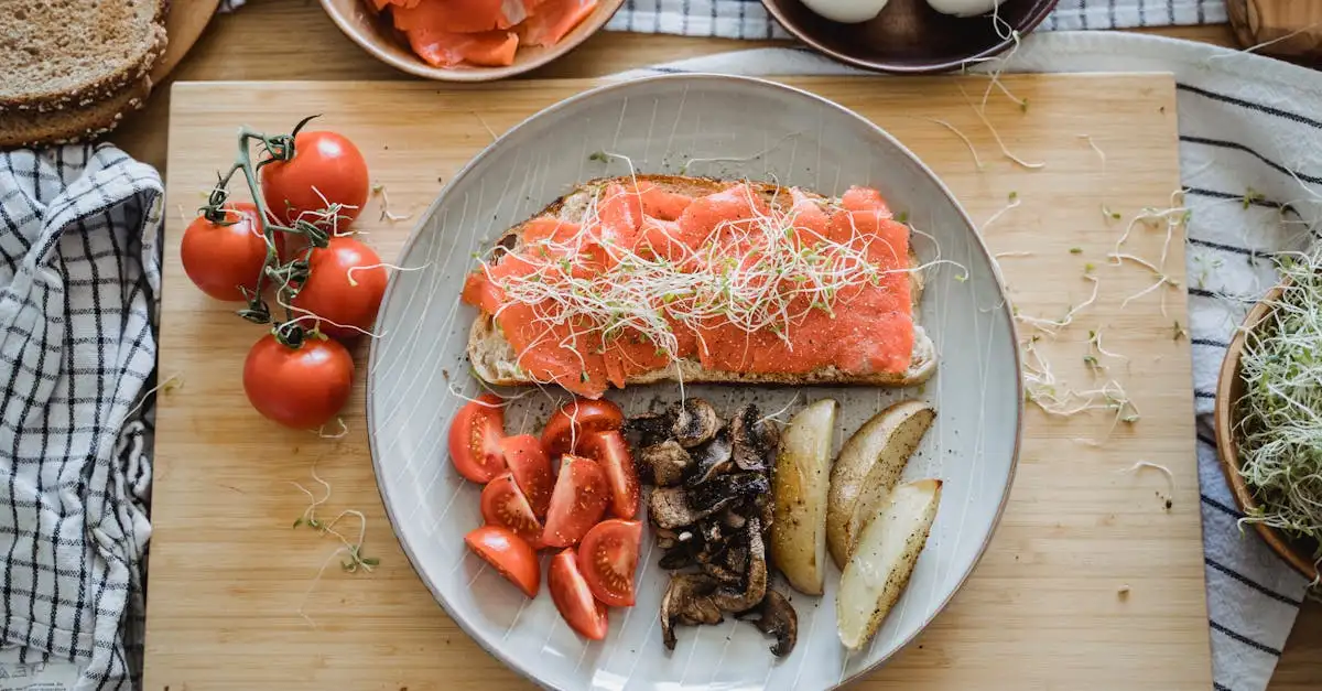 Turks brood met zalm